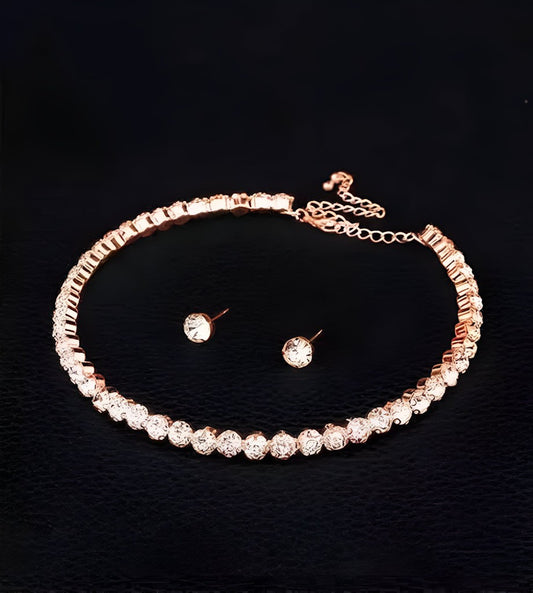 Women's Beautifull Rose Gold Stone Bracelet Size 10X9X4 CM  Color