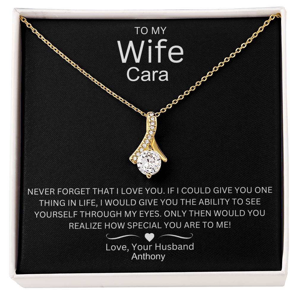 Timeless Allure: A Beautiful Necklace with a Love Note for My Wife