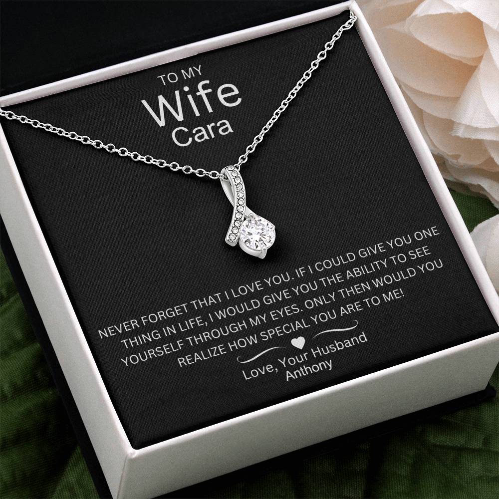 Timeless Allure: A Beautiful Necklace with a Love Note for My Wife