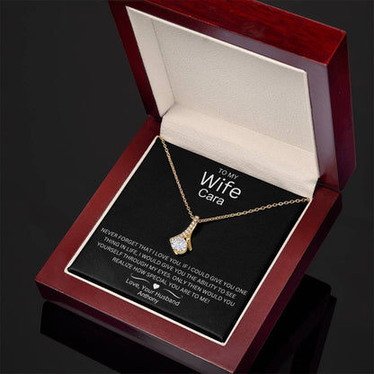 Timeless Allure: A Beautiful Necklace with a Love Note for My Wife