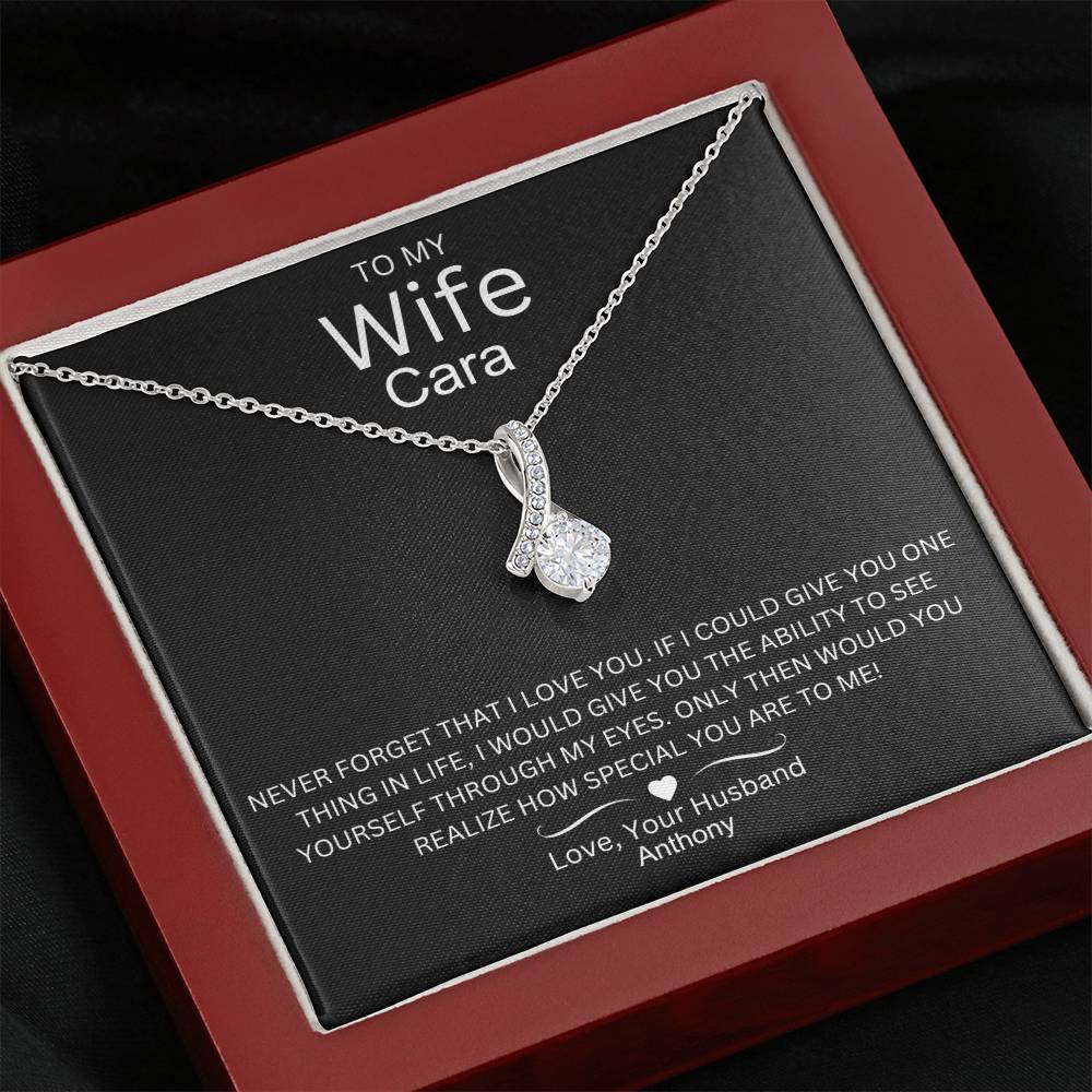 Timeless Allure: A Beautiful Necklace with a Love Note for My Wife