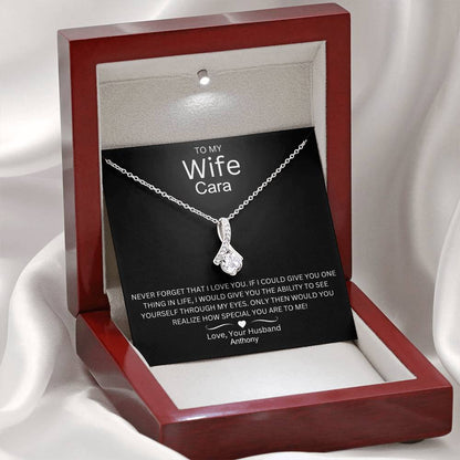 Timeless Allure: A Beautiful Necklace with a Love Note for My Wife