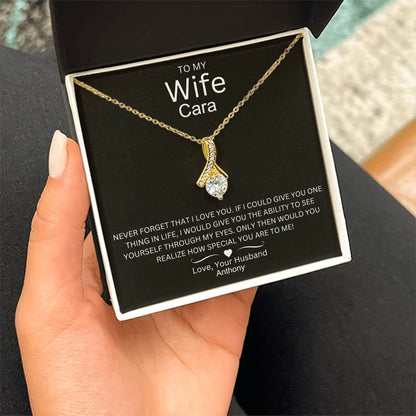 Timeless Allure: A Beautiful Necklace with a Love Note for My Wife